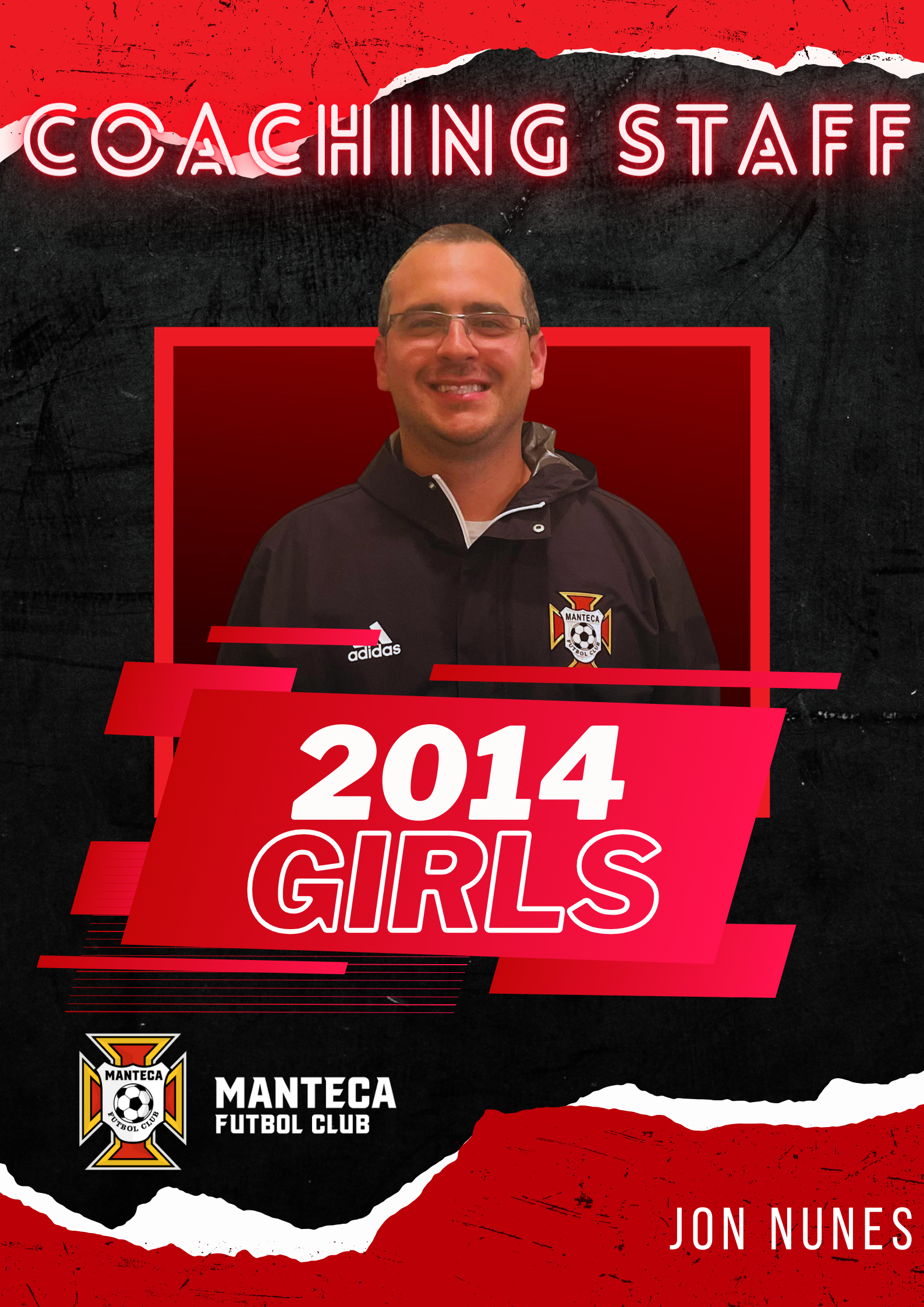 Manteca Futbol Club 2014 Girls White